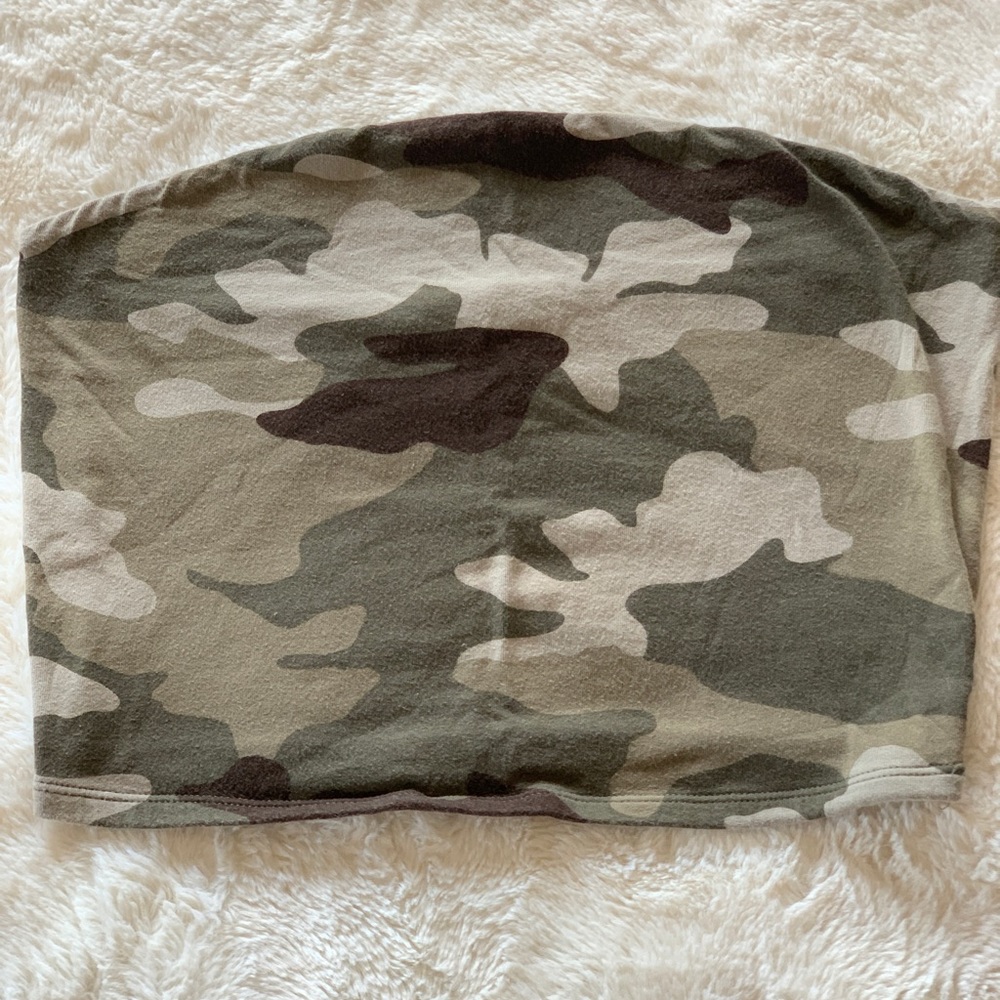 Camo tube top